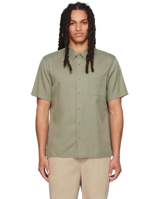 Vince Green Khaki Vacation Shirt for men