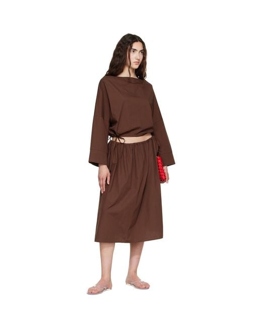 Brooke Callahan Brown Cuff Top