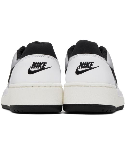 Nike Black White Full Force Low Sneakers for men