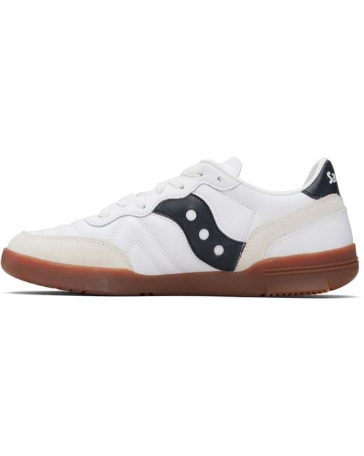 Saucony Black 586I Leather Sneakers for men