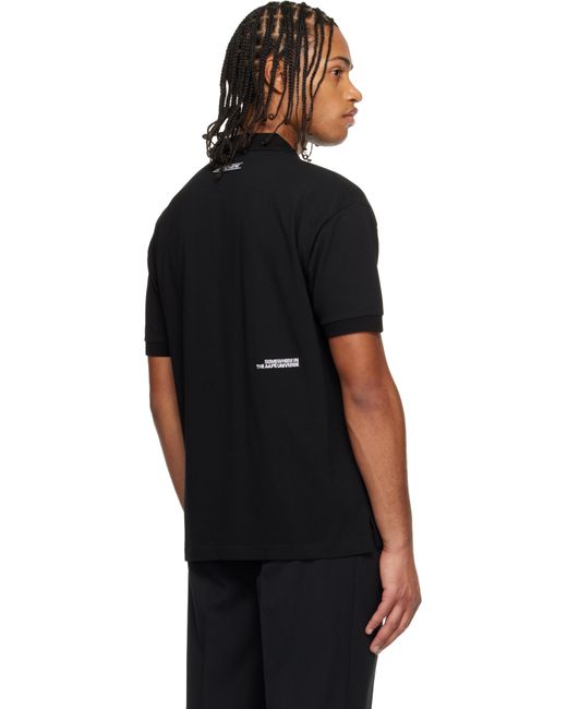 Polo Noir À Logos Aapenow Et Moonface Aape By A Bathing Ape pour homme en coloris Black