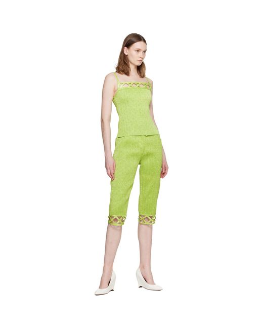 Super Yaya Green Lozanges Top