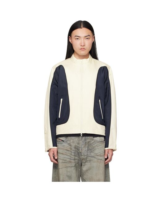 DIESEL Black Off- & J-Blink-Wrd Jacket for men