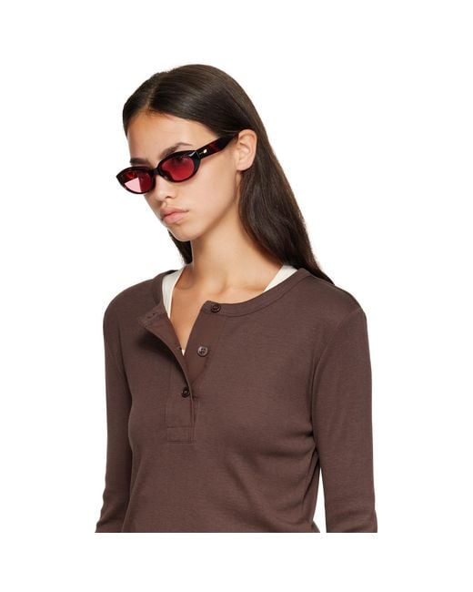 Le Specs Pink 'Le Bijou' Sunglasses
