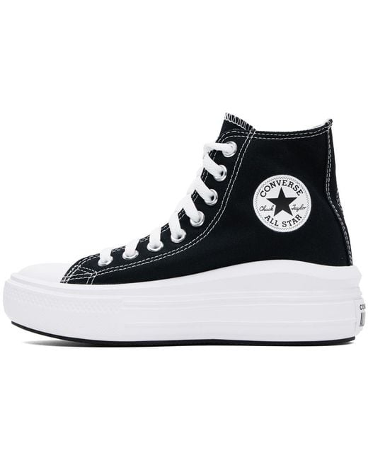 Converse Black & White Chuck Taylor All Star Move High Top Sneaker