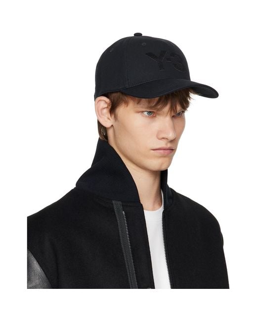 Y-3 Black Classic Logo Cap for men