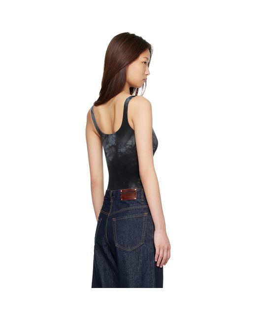 Wolford Blue Ink Fatal String Bodysuit