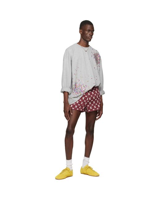 Dries Van Noten Multicolor Embellished Long Sleeve T-Shirt for men