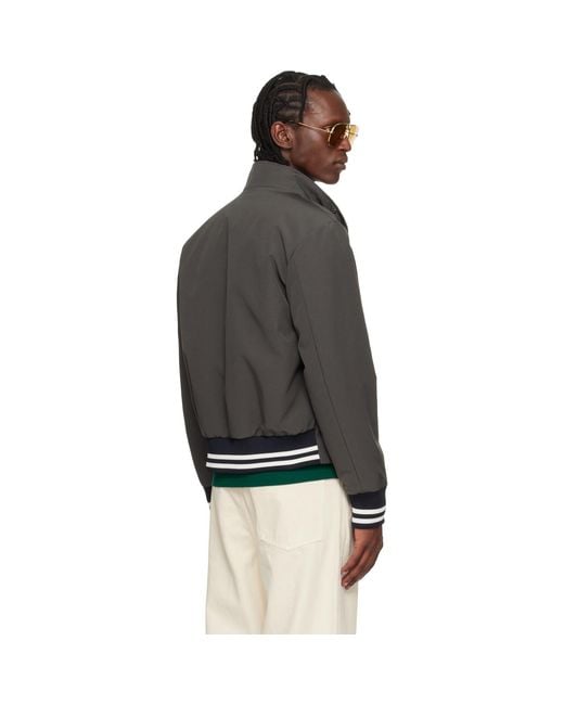 Moncler Black Prieure Reversible Down Bomber Jacket for men