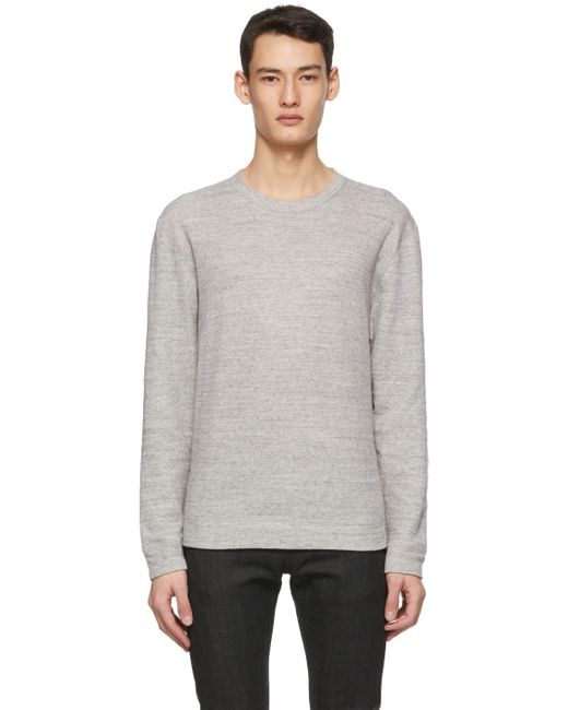 Naked Famous コットン グレー スリム セーター カラー グレー メンズ Lyst
