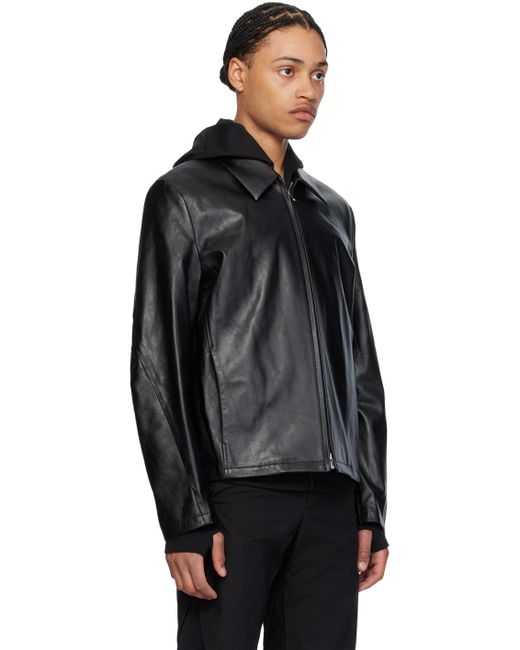 Post Archive Faction PAF 6.0 Right Leather Jacket in Black for Men Post Archive Faction PAF 6.0 Right Leather Jacket in Black for Men