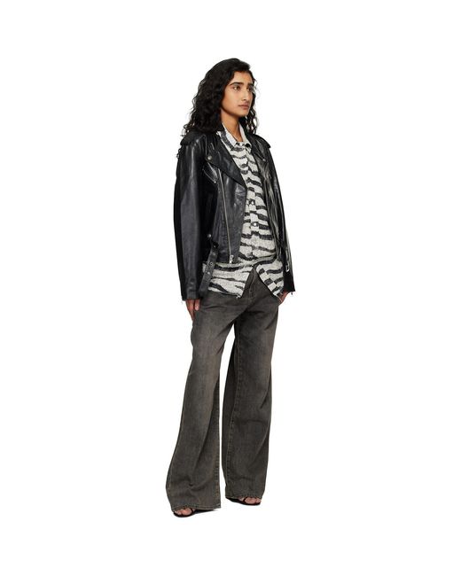 R13 Black Moto Leather Jacket