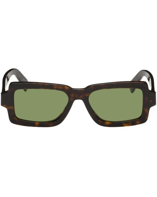 Retrosuperfuture Green Tortoiseshell Pilastro Sunglasses for men