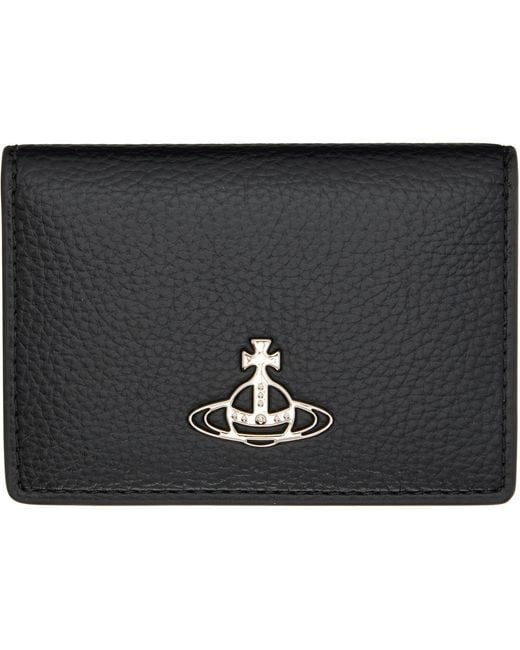 Vivienne Westwood Black Bifold Card Holder for men