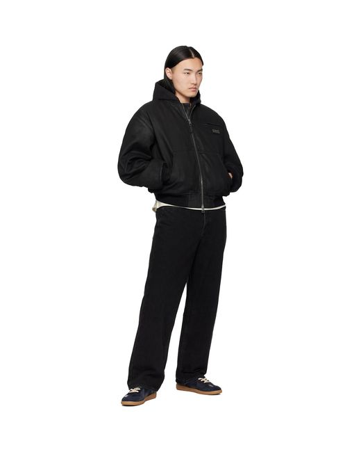 Ksubi Black Sin City Plated Waxed Jacket for men