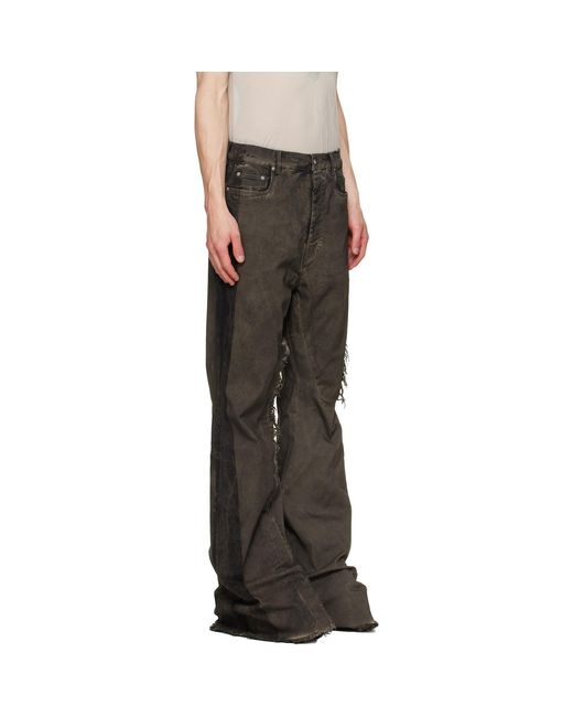 Rick Owens Gray Tower Bolan Bootcut Jeans for men
