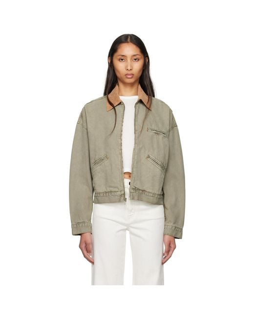 SLVRLAKE Denim Multicolor Camden Garage Jacket