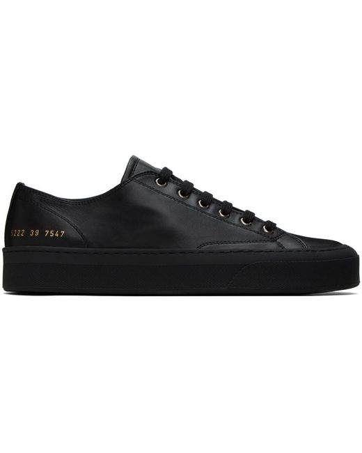 Common Projects Black Tournament Low Sneakers for men