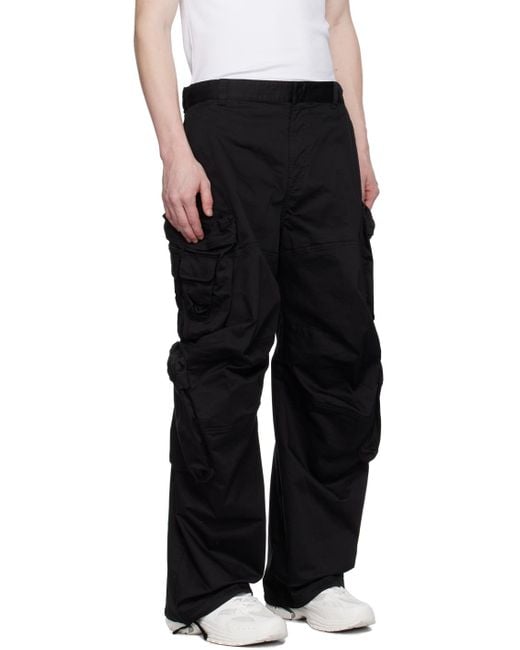 DIESEL Black P-huges-new Cargo Pants for men