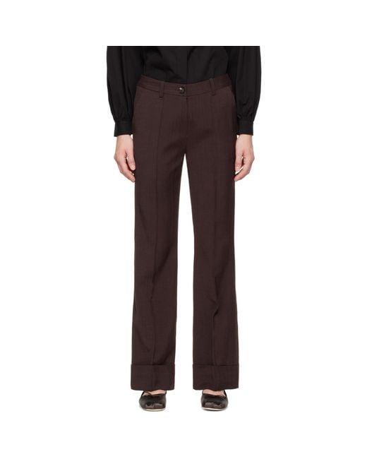 Co. Black Cuffed Trousers