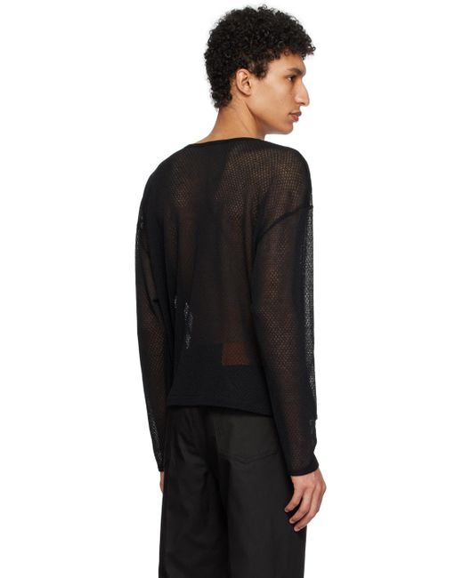 Second/Layer Black 62Nd. St. Long Sleeve T-Shirt for men