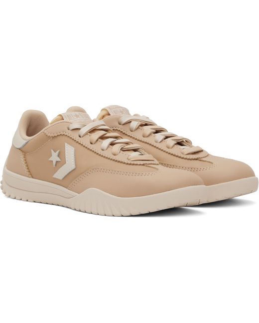 Converse Black Tan Run Star Nylon & Leather Sneakers for men