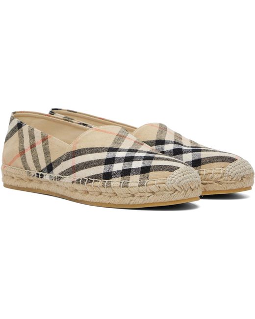 Burberry Multicolor Check Mews Espadrilles