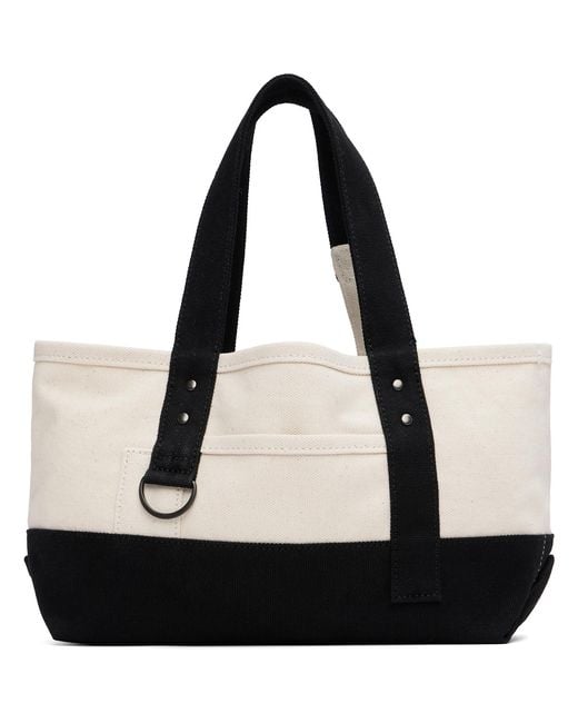 Y's Yohji Yamamoto Black Off- & Mini Washer Canvas Bag
