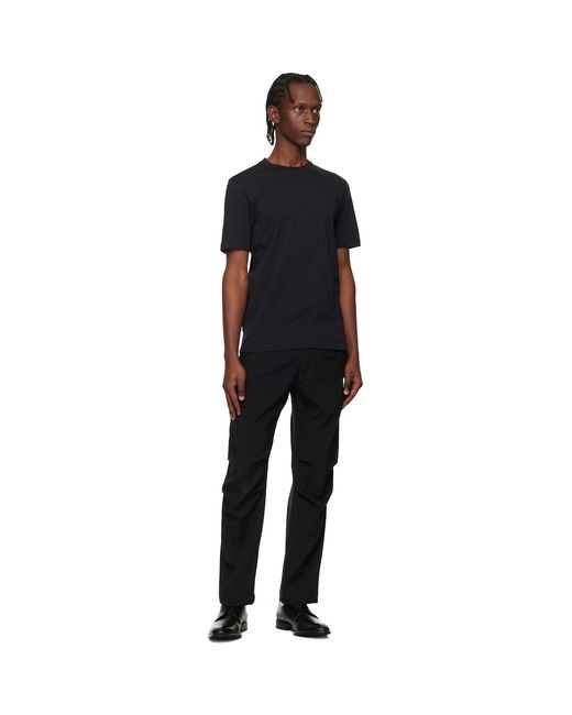Boss Black Logo Detail Cotton-Jersey T-Shirt for men