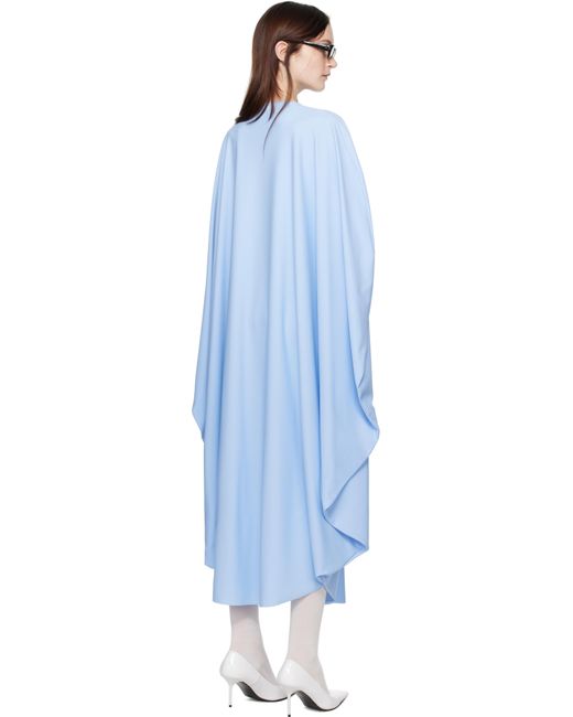 Robe Midi Bleue À Ourlet Arrondi Abra en coloris Blue