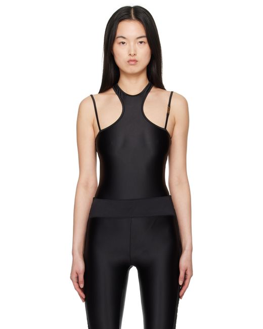 Versace Jeans Couture ブラック レーサーバック ボディスーツ Black