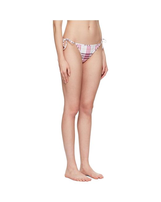 Burberry Pink Check Bikini Bottom