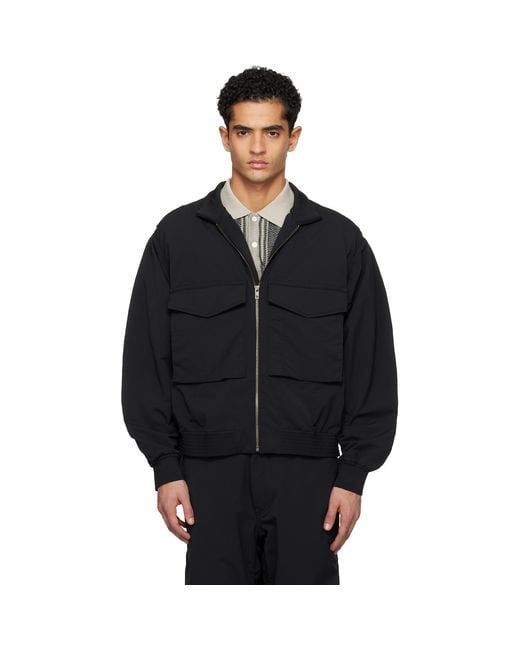 Nanamica Black Alphadry Field Jacket for men