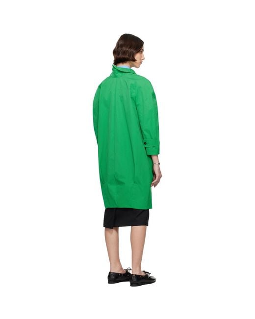 Bally Green Twill Coat