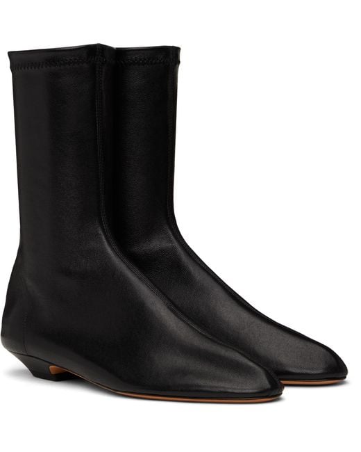 Bottines Apollo Noires À Petit Talon Khaite en coloris Black