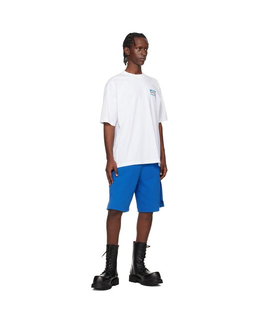 Vetements White Sticker T-Shirt for men
