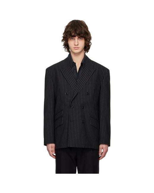 HUGO Black Oversized-Fit Blazer for men