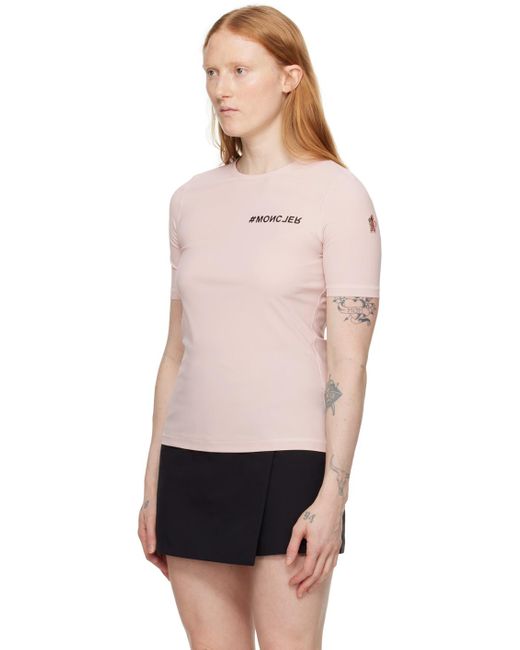 T-shirt maglia rose - day-namic 3 MONCLER GRENOBLE en coloris Black