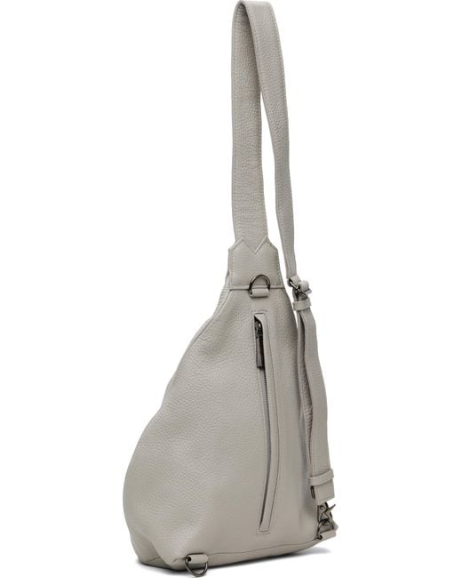 Yohji Yamamoto White Tuck Sling Small Bag