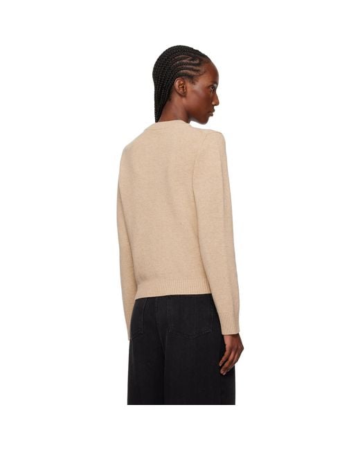 Ganni Black Graphic Wool Sweater