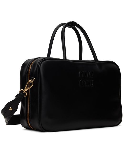 Miu Miu Softy Shoulder Bag in Black