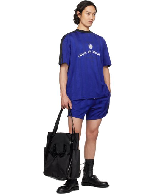 メンズ Han Kjobenhavn ブルー Football ジャージ Tシャツ Blue