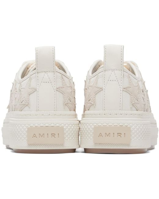 Amiri White Stars Court Low Sneakers