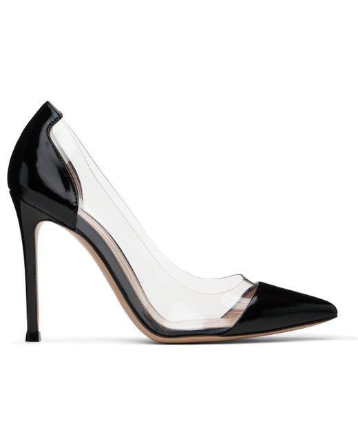 Gianvito Rossi ブラック Plexi 85 ヒール Black