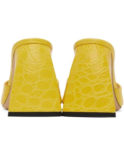 By Far Black Yellow Michele Mules