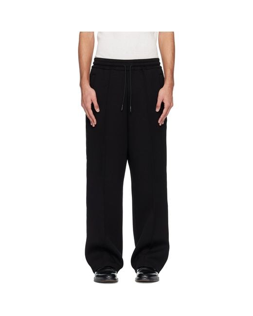 DSquared² Black D2 Tape Jersey Sweatpants for men