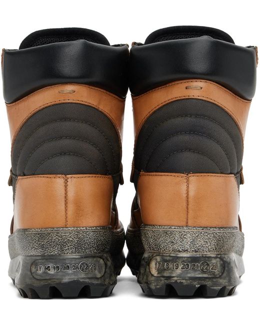 Maison Margiela Black Tan & Climber Boots for men