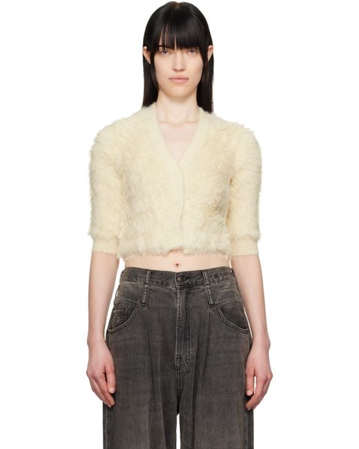 R13 Black Off- Balloon Cardigan