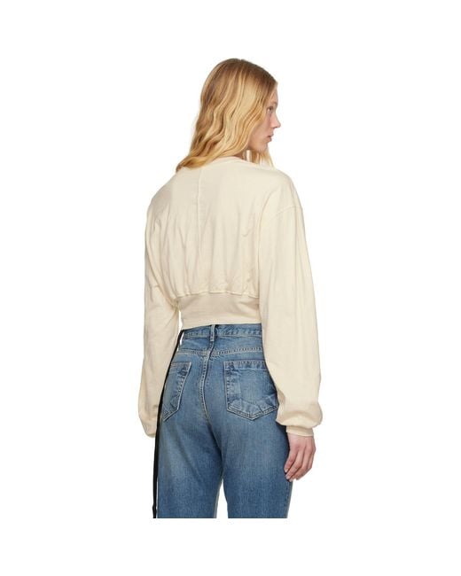 Rick Owens Blue Off- Hollywood Tatlin Sweatshirt