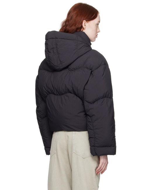 Acne Blue Hooded Down Jacket